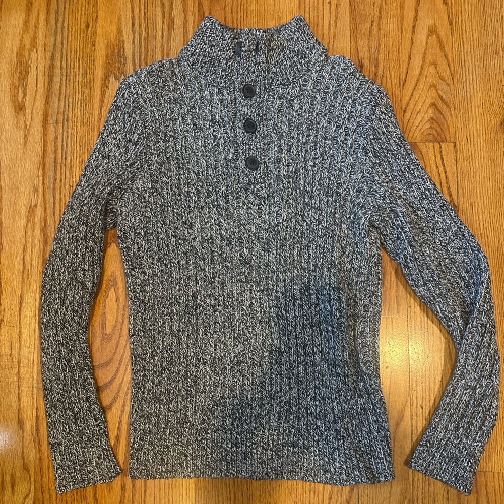 Express Gray Cowl Neck Sweater Cozy Knit